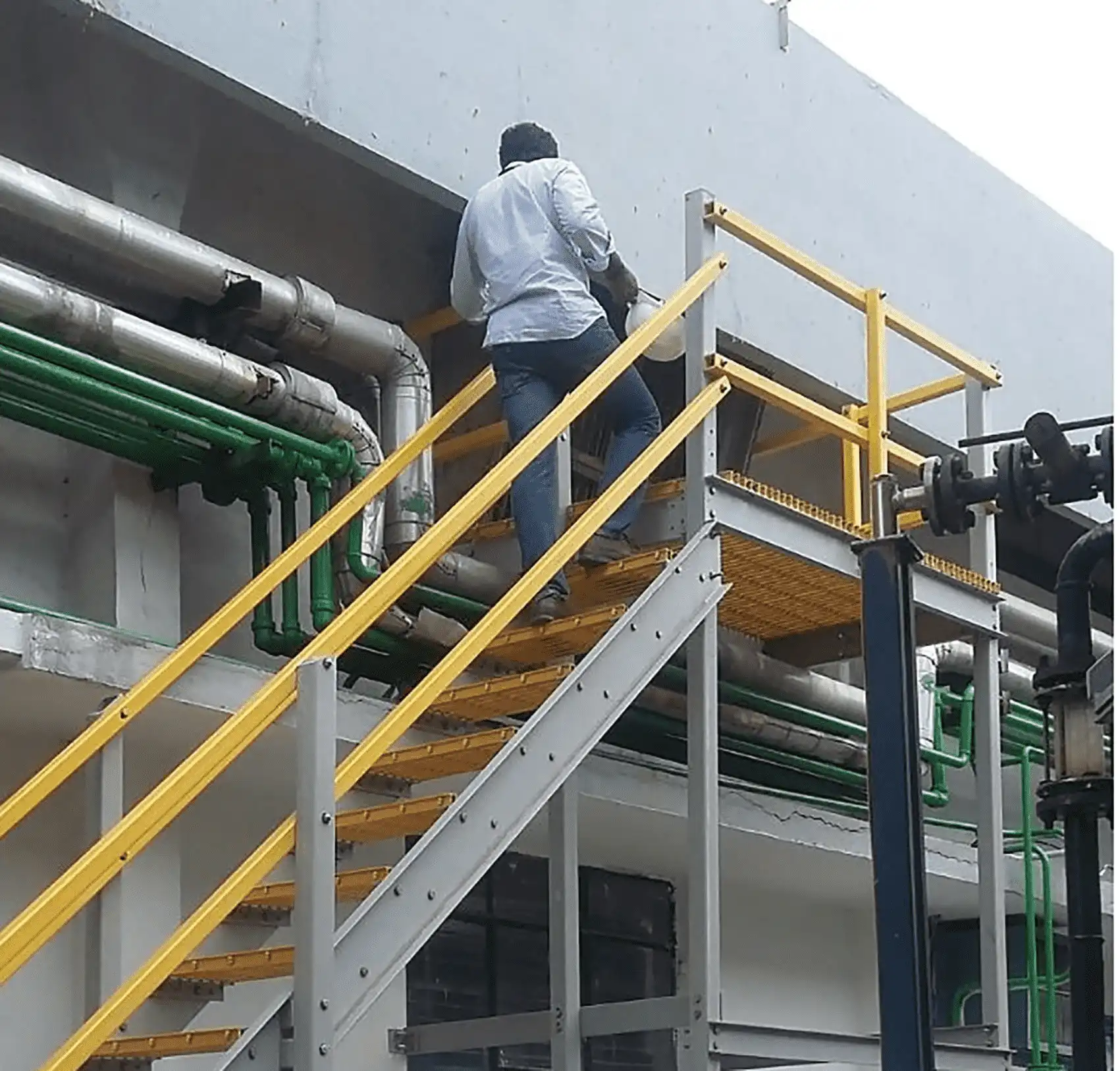 Illustrative industrial site; temporary installation image