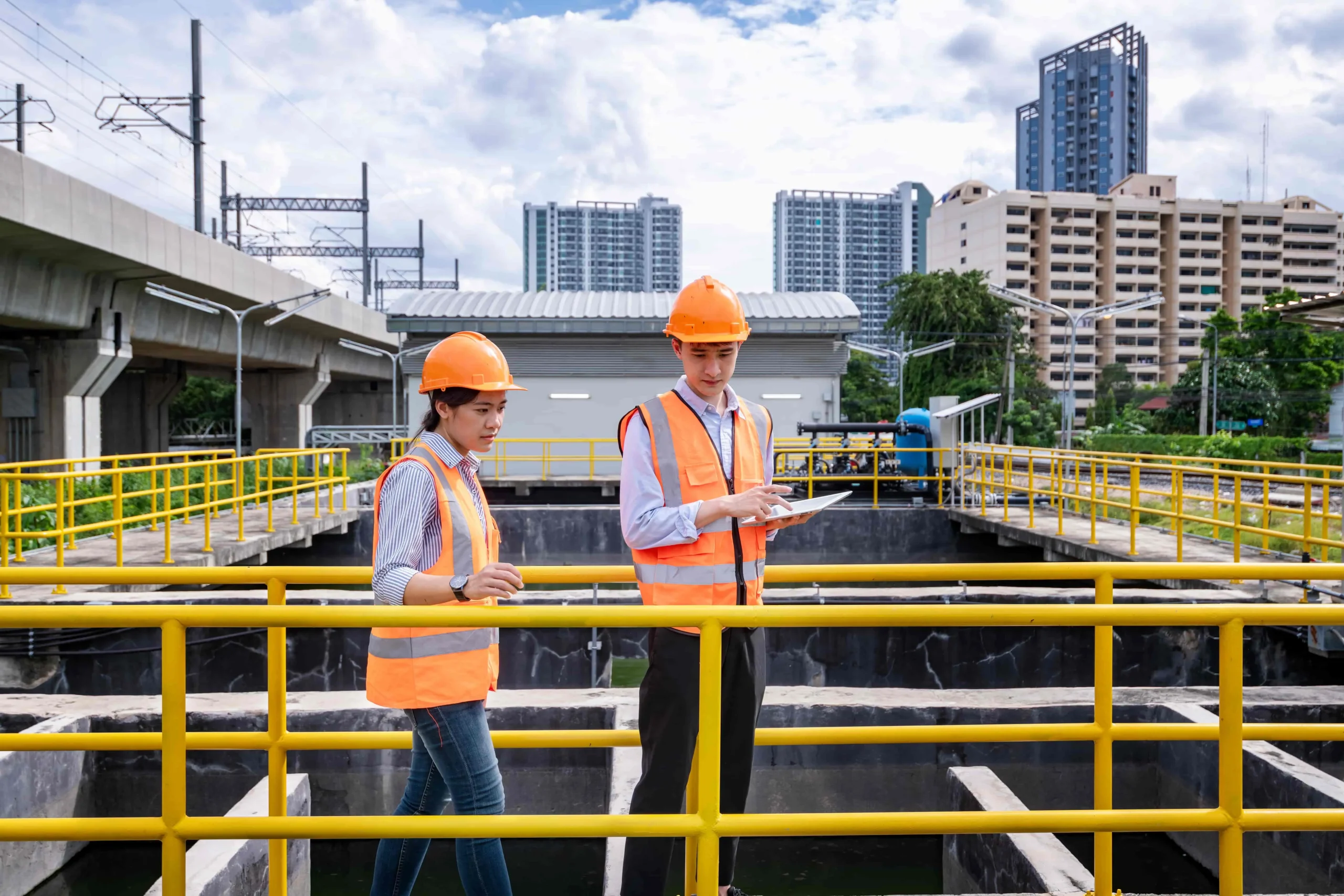 FRP maintenance in water treatment environment
