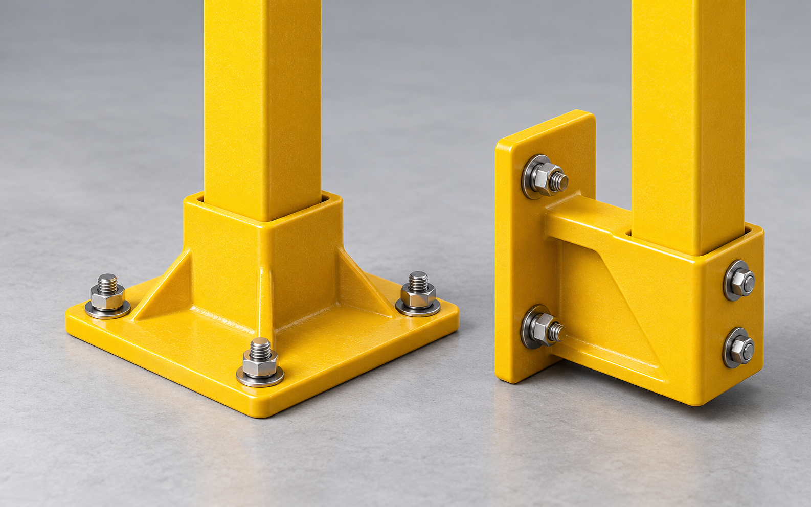 Illustrative industrial site; temporary image for Base fixings