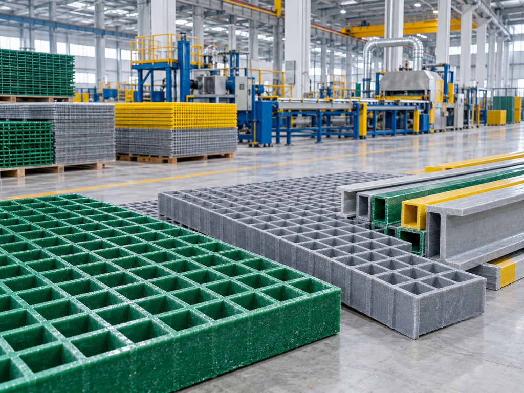 FRP parts fabricated at the Machs factory