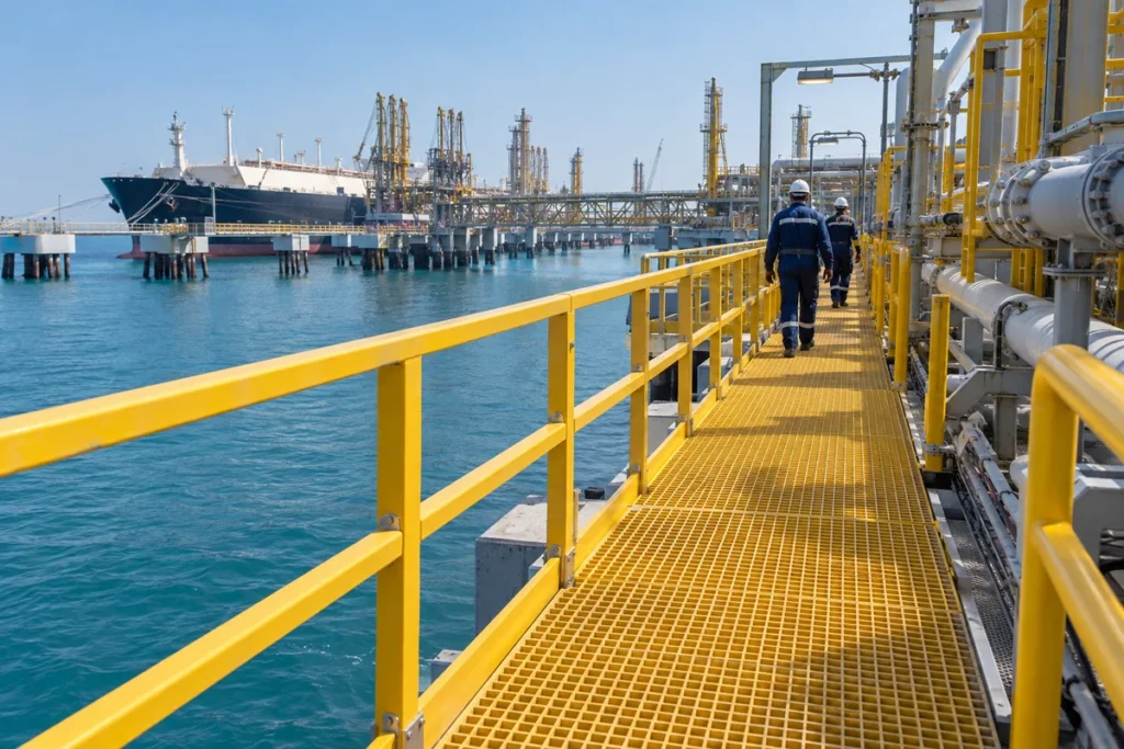 Coastal port platform