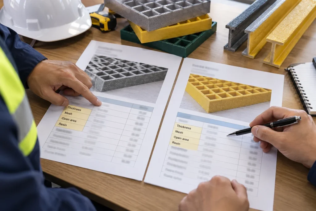 Marking up drawings and specification sheets