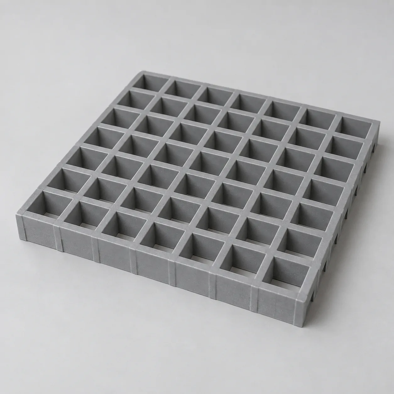 FRP grating in RAL 7004 signal grey
