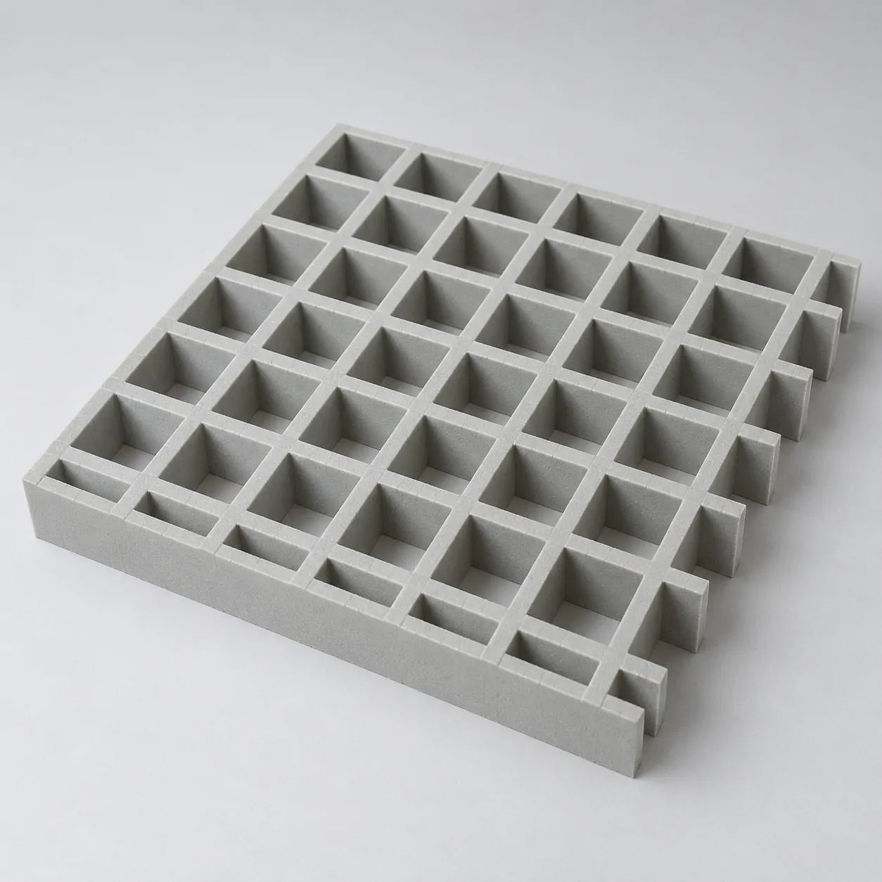 FRP grating in RAL 7035 light grey